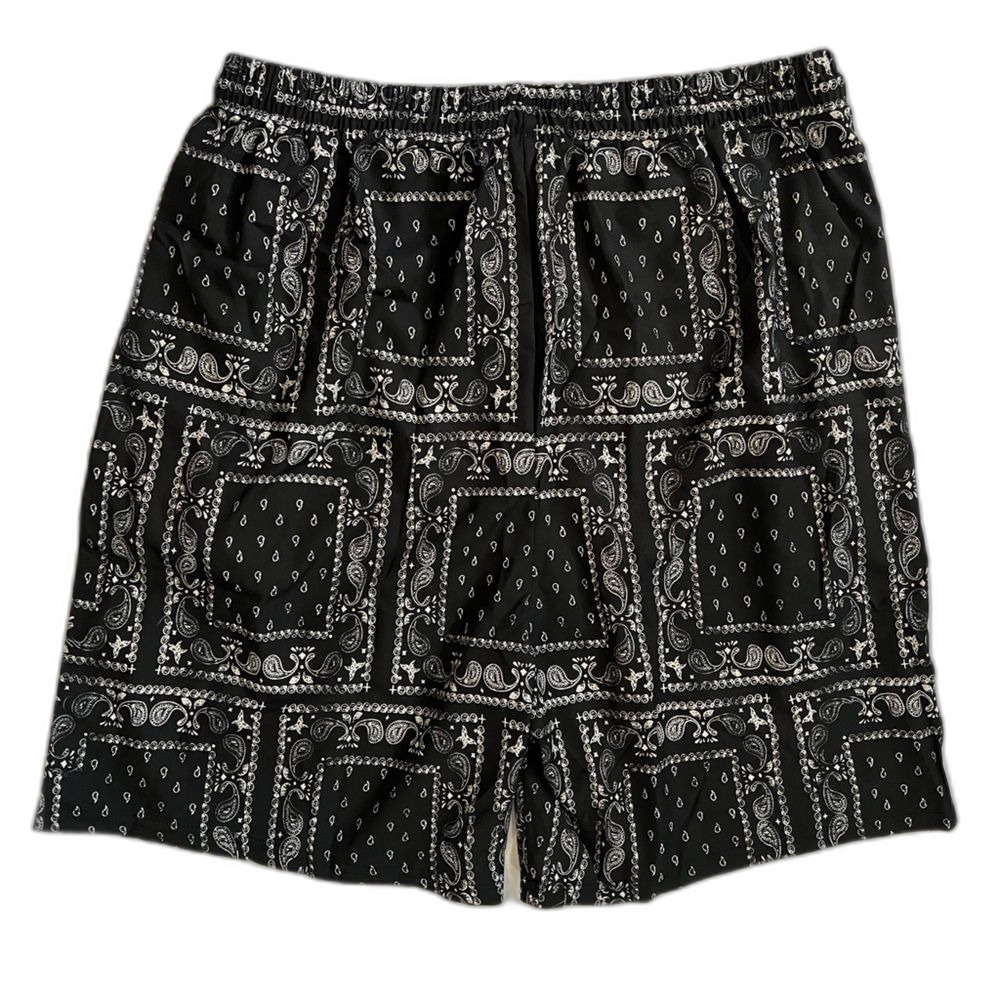 NEW Paisley Men’s Shorts Black & White 7.5’